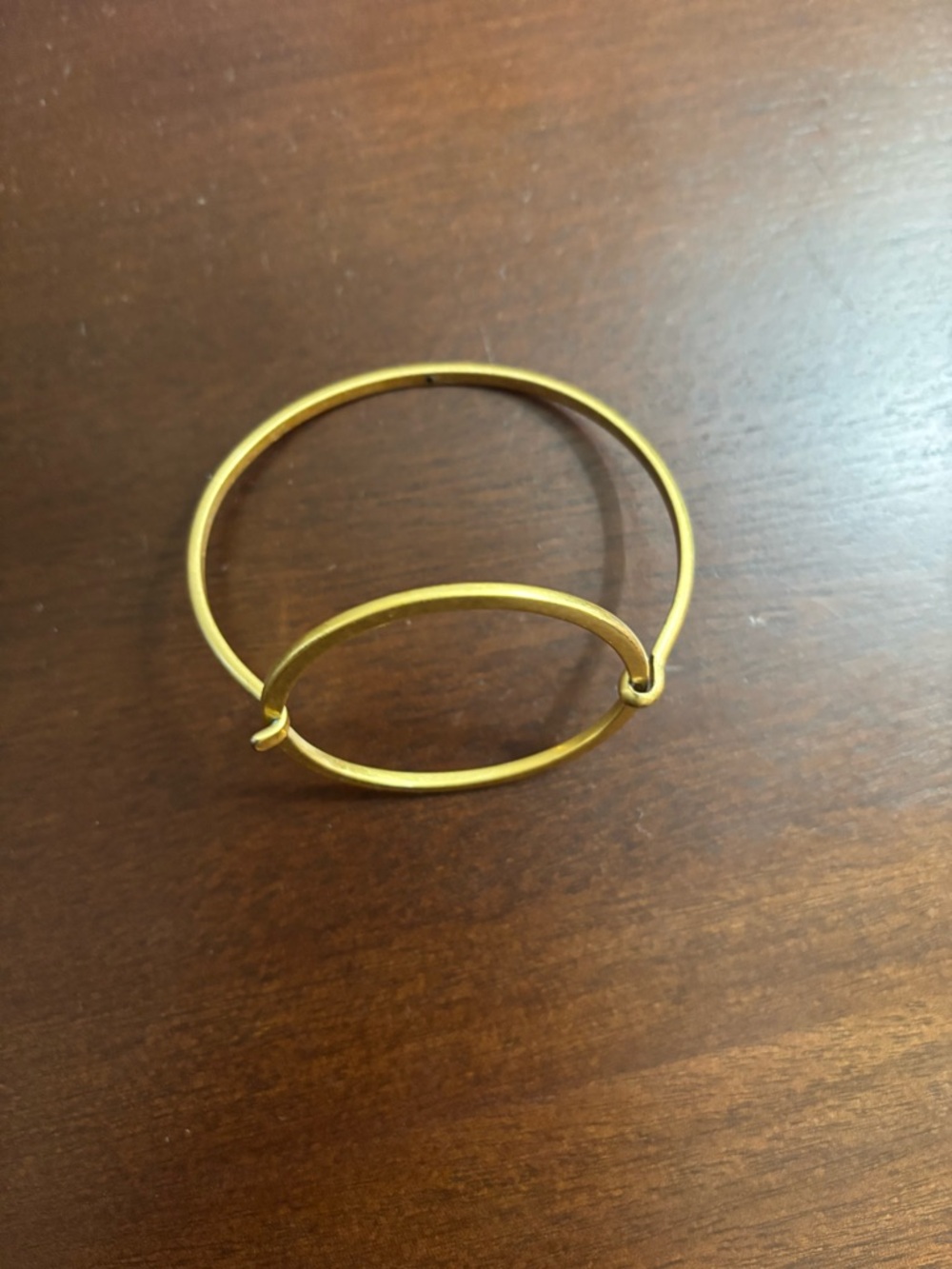 Madewell Gold Double Oval Hoop Bangle